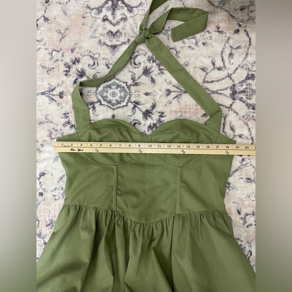 Princess Polly *NWT LYLE MINI DRESS SAGE Green Size 12 - Picture 7 of 10